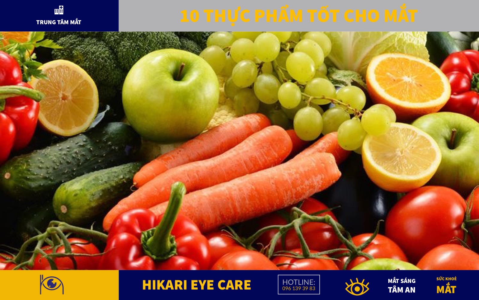 10 Thực Phẩm Tốt Cho Mắt Có Thể Dùng Hàng Ngày